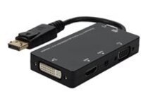 AddOn - Adapter - DisplayPort male to HD-15 (VGA), mini jack, HDMI, DVI female