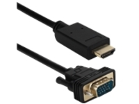 QVS - Adapter cable - HDMI male to HD-15 (VGA) male