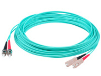 AddOn 9m SC to ST OM4 Aqua Patch Cable