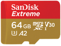 SanDisk Extreme - Flash memory card (microSDXC to SD adapter included)