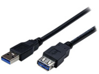 StarTech.com 2m Black SuperSpeed USB 3.0 Extension Cable A to A