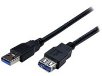 StarTech.com 2m Black SuperSpeed USB 3.0 Extension Cable A to A