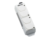 Tripp Lite Safe-IT UL 2930 Medical-Grade Power Strip for Patient Care Vicinity, 4 Hospital-Grade Outlets, Safety Covers, Antimicrobial, 15 ft. Cord