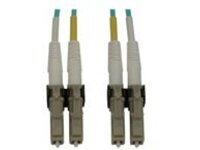 Eaton Tripp Lite Series 400G Multimode 50/125 OM3 Switchable Fiber Optic Cable (Duplex LC-PC M/M), LSZH, Aqua, 7 m (23 ft.)