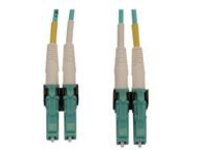 Eaton Tripp Lite Series 400G Multimode 50/125 OM4 Switchable Fiber Optic Cable (Duplex LC-PC M/M), LSZH, Aqua, 2 m (6.6 ft.)