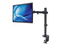 Manhattan TV & Monitor Mount, Desk, Full Motion, 1 screen, Screen Sizes: 10-27", Black, Clamp Assembly, VESA 75x75 to 100x100mm, Max 8kg, Lifetime Warranty