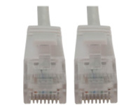 Eaton Tripp Lite Series Cat6a 10G Snagless Molded Slim UTP Ethernet Cable (RJ45 M/M), PoE, White, 1 ft. (0.3 m)