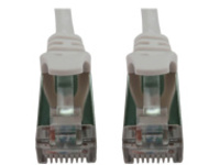 Tripp Lite Cat6a 10G Snagless Shielded Slim STP Ethernet Cable (RJ45 M/M), PoE, White, 1 ft. (0.3 m)...