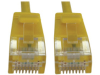 Tripp Lite Cat6a 10G Snagless Molded Slim UTP Ethernet Cable (RJ45 M/M), PoE, Yellow, 6 ft. (1.8 m)