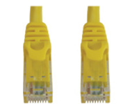 Tripp Lite Cat6a 10G Snagless Molded UTP Ethernet Cable (RJ45 M/M), PoE, Yellow, 15 ft. (4.6 m) - network cable...