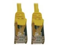 Tripp Lite Cat6a 10G Snagless Shielded Slim STP Ethernet Cable (RJ45 M/M), PoE, Yellow, 25 ft. (7.6 m)...