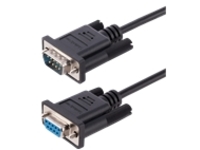 StarTech.com 3m RS232 Serial Null Modem Cable, Crossover Serial Cable w/Al-Mylar Shielding, DB9 Serial COM Port Cable Female to Male, Compatible w/DTE Devices