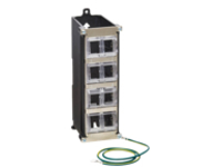 8PORT METAL DINRAIL MOUNTING KEYSTONE PATCH PANEL W GROUNDING