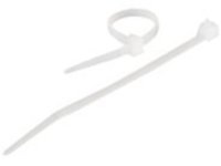 100PK 4IN WHITE CABLE TIES