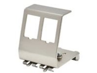 Tripp Lite 2-Port Metal DIN-Rail Mounting Module for Snap-In Keystone Jacks and Couplers, Silver, TAA...
