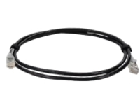RJ-45 M/M PATCH CBL10FT BLACK CAT6A SLIM UTP PVC CU
