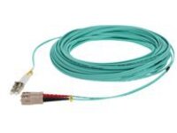 AddOn 15m LC to SC OM4 Aqua Patch Cable