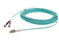 AddOn 30m LC to ST OM3 Aqua Patch Cable