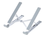Startech Foldable Laptop Riser Stand, Portable Height Adjustable Ergonomic Laptop Stand, Ventilated Aluminum Frame Supports 22lb (10Kg), Tilt/Raised/Angled Laptop/Tablet Stand, Collapsible Design