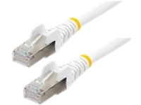 StarTech.com 4ft LSZH CAT6a Ethernet Cable, White, 10 Gigabit Snagless RJ45 100W PoE Patch Cord, CAT 6A 10GbE 27AWG S/FTP Network Cable w/Strain Relief, Fluke Tested/ETL