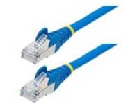 Startech 20ft LSZH CAT6a Ethernet Cable, Blue, 10 Gigabit Snagless RJ45 100W PoE Patch Cord, CAT 6A 10GbE 27AWG S/FTP Network Cable w/Strain Relief, ETL