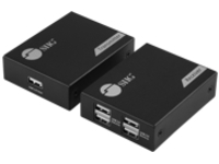 SIIG 4-Port USB 2.0 Hub Extender, 492 feet (150M) over single Cat6/7 cable, Metal Housing, Plug-and-Play