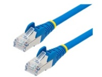StarTech.com 3ft LSZH CAT6a Ethernet Cable, Blue, 10 Gigabit Snagless RJ45 100W PoE Patch Cord, CAT 6A 10GbE 27AWG S/FTP Network Cable w/Strain Relief, Fluke Tested/ETL