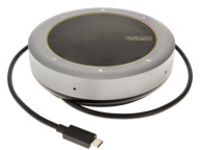 StarTech.com USB-C Conference Speaker Mini Dock, Portable Boardroom Speaker and Multiport Adapter, USB-C to VGA or 4K 60Hz HDMI, 2x USB-A (5Gbps) Hub, Mic/Speaker