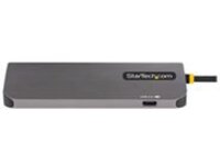 StarTech.com USB C Multiport Adapter, 4K 60Hz HDMI Video, 3-Port 5Gbps USB-A 3.2 Hub, 100W Power Delivery Passthrough, GbE, USB Type-C Mini Travel Dock with Charging, 12in/30cm Cable
