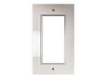 Tripp Lite Double-Gang UK-Style Gang Frame for Insert Modules, White - wall plate insert - TAA Compliant