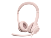 Logitech H390 Wired Headset for PC/Laptop, Rose