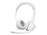Logitech H390 Wired Headset for PC/Laptop, Off-white