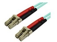 StarTech.com 15m OM3 LC to LC Multimode Duplex Fiber Optic Patch Cable - Aqua - 50/125 - LSZH Fiber Optic Cable - 10Gb …