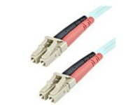 StarTech.com 1m Fiber Optic Cable - 10 Gb Aqua - Multimode Duplex 50/125 - LSZH - LC/LC - OM3 - LC to LC Fiber Patch Ca…