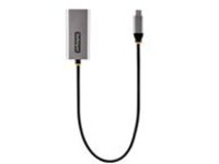 StarTech.com USB-C to Ethernet Adapter, 10/100/1000 Mbps, Gigabit Network Adapter w/ ASIX AX88179A Chip, 1ft/30cm Cable, USB Type C to RJ45 Ethernet Dongle, USB C to LAN Adapter, Windows/macOS/Linux/ChromeOS (US1GC30B2)