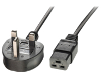 Lindy - Power cable - IEC 60320 C19 to BS 1363A (M)