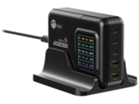 SIIG 200W GaN PD Charger with Charging Display, 3C2A, USB-C Power Adapter, USB C Charger with LCD Display