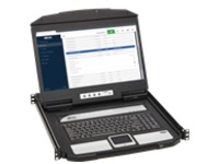 Eaton Tripp Lite Series KVM Console KVM Switch Short-Depth Rackmount w 18.5in LCD 1URM