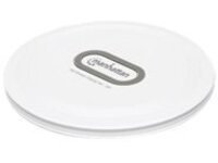 Manhattan Smartphone Wireless Charging Pad, Up to 15W charging (depends on device), QI certified, USB-C to USB-A cable included, USB-C input into pad, Cable 80cm, White, Three Year Warranty, Boxed