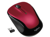 Logitech M325s Wireless Mouse, 2.4 GHz with USB Receiver, Red