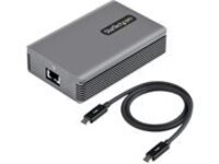 StarTech.com Thunderbolt 3 to Ethernet Adapter, 10GbE, Multi-Gigabit, Thunderbolt 3 to RJ45 Network Adapter, 10GBASE-T/5-2.5GBASE-T NIC, TB3/TB4 10G Network Adapter w/ TB3-Certified Cable, TB3 10GbE, Win/Mac (TB310G2)