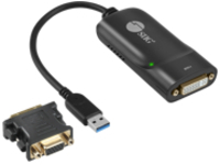 SIIG SIIG USB 3.0 to DVI/VGA Pro adapter, 1080p, USB 3.0 5 Gbps, included DVI to VGA adapter