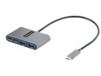 StarTech.com 4-Port USB-C Hub with 100W Power Delivery Pass-Through Charging, 2x USB-A &#x2B; 2x USB-C, 5Gbps, USBC Hub w/ 1ft (30cm) Long Cable, Portable Laptop USB Type-C to USB-A/C Hub