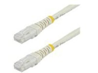 StarTech.com 3ft CAT6 Ethernet Cable, 10 Gigabit Molded RJ45 650MHz 100W PoE Patch Cord, CAT 6 10GbE UTP Network Cable with Strain Relief, White, Fluke Tested/Wiring is UL Certified/TIA