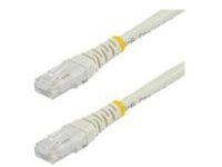 StarTech.com 10ft CAT6 Ethernet Cable, 10 Gigabit Molded RJ45 650MHz 100W PoE Patch Cord, CAT 6 10GbE UTP Network Cable with Strain Relief, White, Fluke Tested/Wiring is UL Certified/TIA