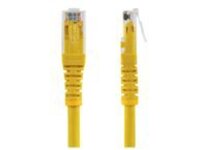 StarTech.com 35ft CAT6 Ethernet Cable, 10 Gigabit Molded RJ45 650MHz 100W PoE Patch Cord, CAT 6 10GbE UTP Network Cable with Strain Relief, Yellow, Fluke Tested/Wiring is UL Certified/TIA