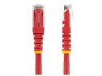 StarTech.com 5ft CAT6 Ethernet Cable, 10 Gigabit Molded RJ45 650MHz 100W PoE Patch Cord, CAT 6 10GbE UTP Network Cable with Strain Relief, Red, Fluke Tested/Wiring is UL Certified/TIA