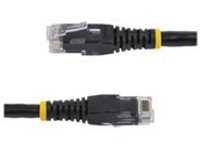 StarTech.com 25ft CAT6 Ethernet Cable, 10 Gigabit Molded RJ45 650MHz 100W PoE Patch Cord, CAT 6 10GbE UTP Network Cable with Strain Relief, Black, Fluke Tested/Wiring is UL Certified/TIA