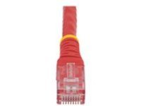 StarTech.com 50ft CAT6 Ethernet Cable, 10 Gigabit Molded RJ45 650MHz 100W PoE Patch Cord, CAT 6 10GbE UTP Network Cable with Strain Relief, Red, Fluke Tested/Wiring is UL Certified/TIA