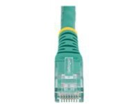 Startech 15ft CAT6 Ethernet Cable, 10 Gigabit Molded RJ45 650MHz 100W PoE Patch Cord, CAT 6 10GbE UTP Network Cable with Strain Relief, Green, Wiring is UL Certified/TIA